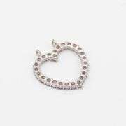 Natural 7.50 CT Pink Rose De France Amethyst Heart Pendant