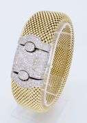 Unique Mesh Bracelet with Diamond Clasp