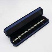 Beautiful Natural 62 Ct Chinese Jadeite 14 Kt Gold Bracelet