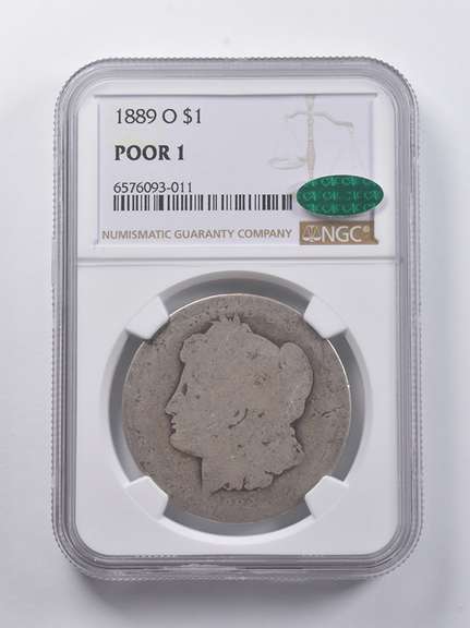 Poor 1 1889-O Morgan Silver Dollar CAC NGC