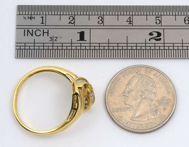 Nicely Designed Channel Set Diamond Ring