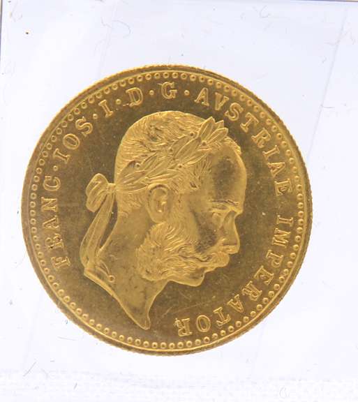 1915 1 Ducat Austria Franc I.O.S.I.D.G Avstriae Imperator Gold Coin