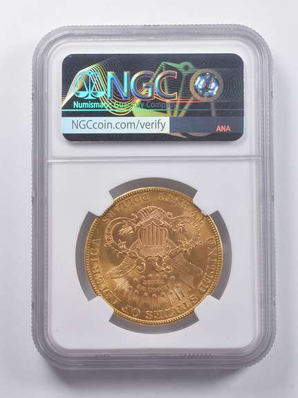 MS63 1907 $20 Liberty Head Gold Double Eagle CAC NGC