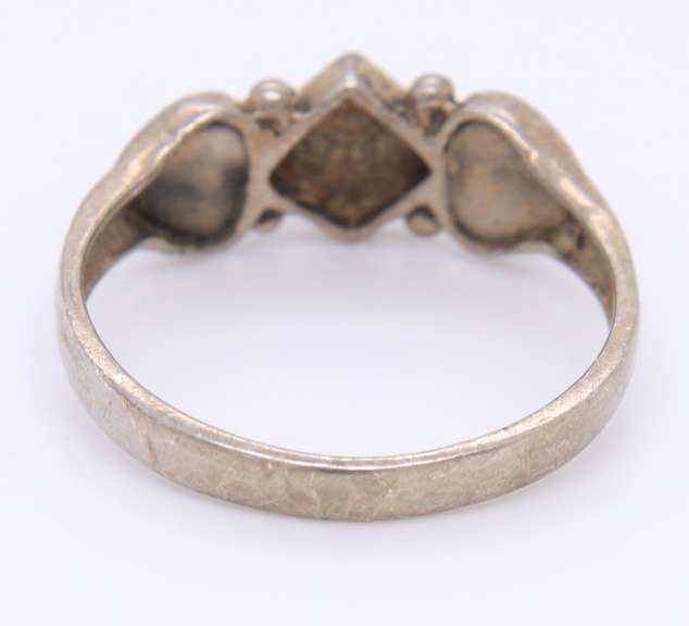 Vintage 925 Sterling Silver Marcasite Ring