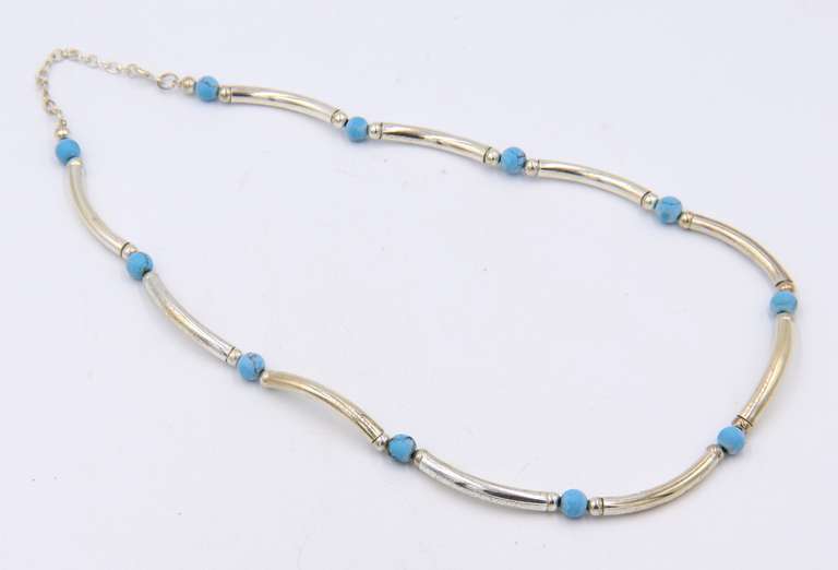 925 Sterling Silver Gemstone Necklace with Matching Bracelet
