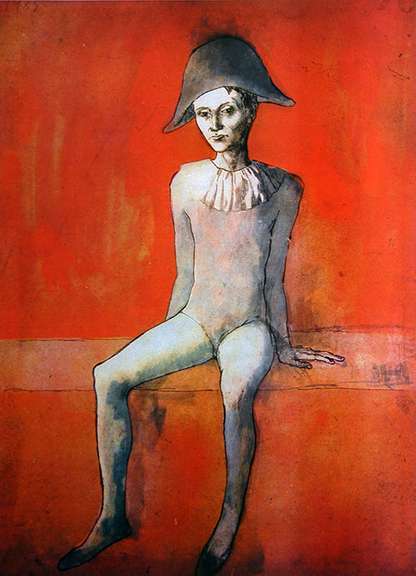 Pablo Picasso, Seated Harlequin