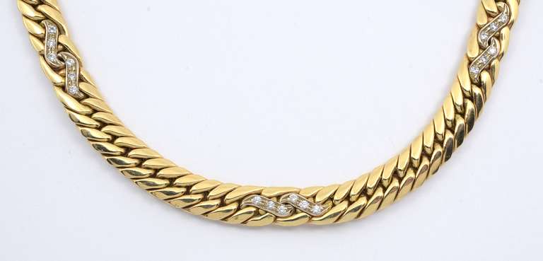 Puffed Herringbone with Diamond Accents
