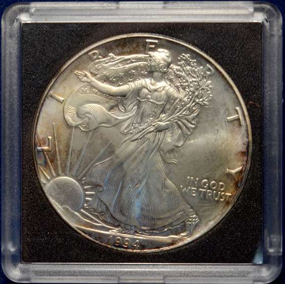1994 American Silver Eagle BU In Plastic Capsule
