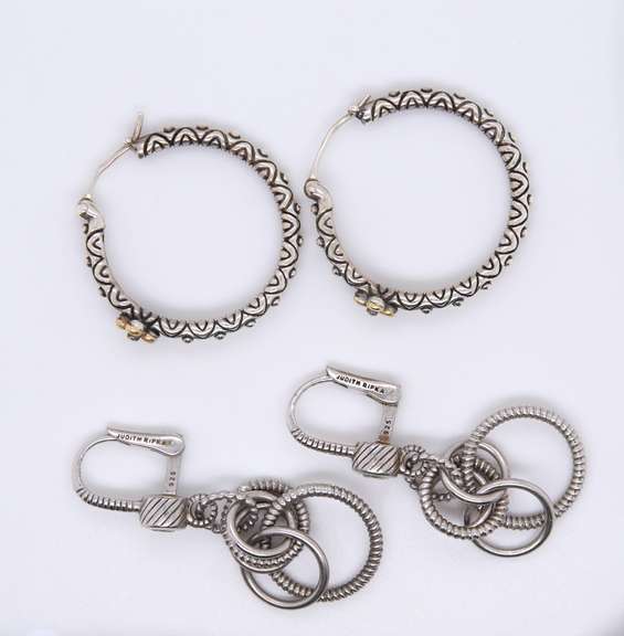Group Lot of 2 Judith Ripka Earrings