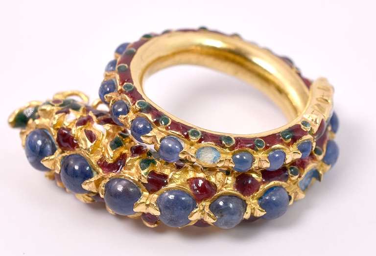 Rare 18kt Solid Gold Dragon Ring