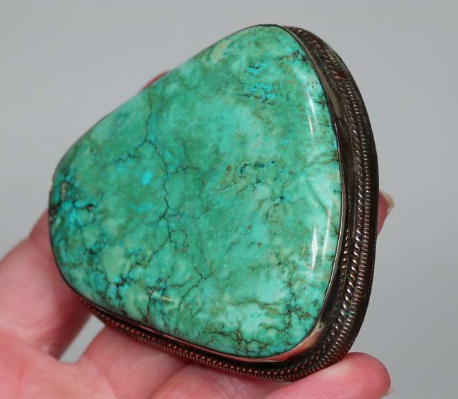 Stunning well marbled Turquoise buckle
