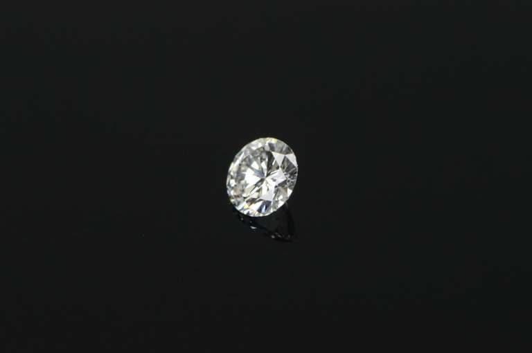 GIA 0.52 Ct Round Brilliant Cut D Color I1 Clarity Diamond