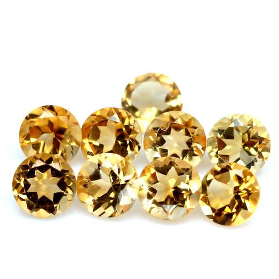 Exciting 11.19ct top golden eye clean Citrine set