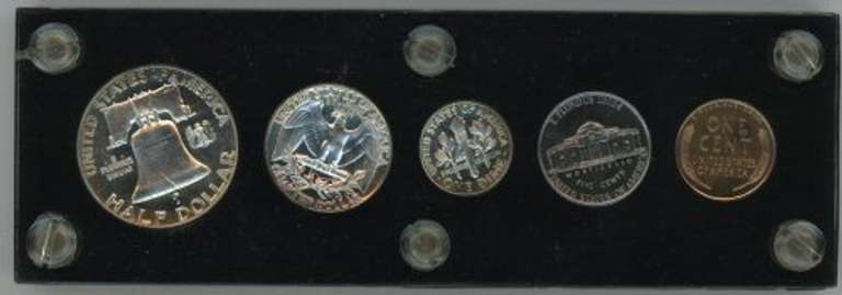 Superb Gem 1951 5-pc Proof Set in custom holder