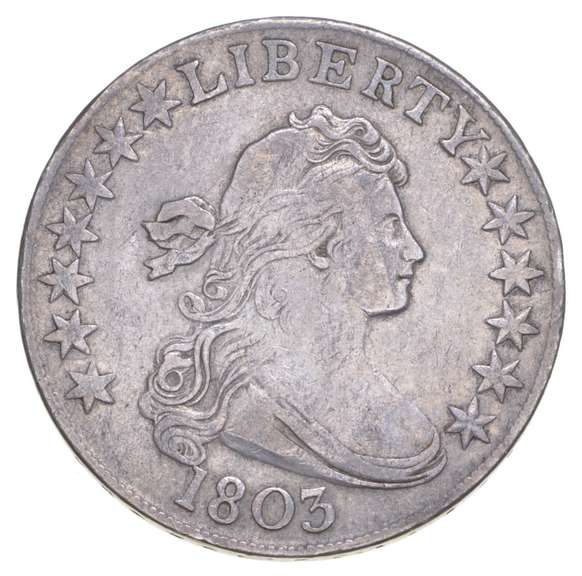 1803 Draped Bust Half Dollar - Heraldic Eagle Rev - Circulated