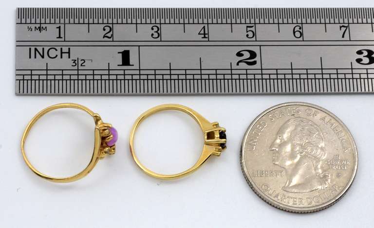Two Petite Stone Rings