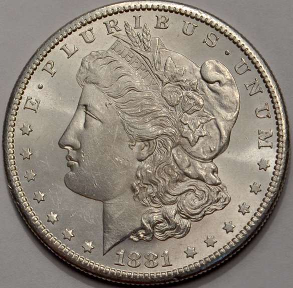 1881-S Morgan Silver Dollar Flashy BU