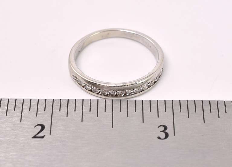 Adorable Diamond Ring In 14K White Gold