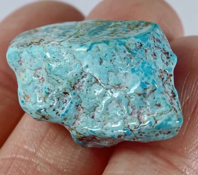 29.4ct uncut natural blue Turquoise