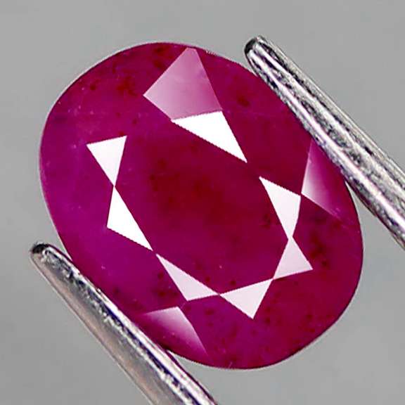 Stunning violet red 1.55ct Winza Ruby