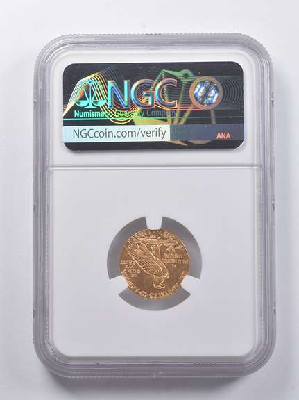 MS63 1927 $2.50 Indian Head Gold Quarter Eagle NGC