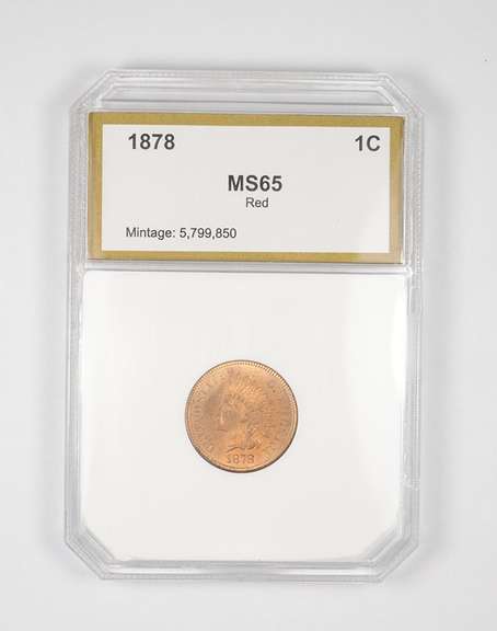 MS65 Red 1878 Indian Head Cent - Graded PCI