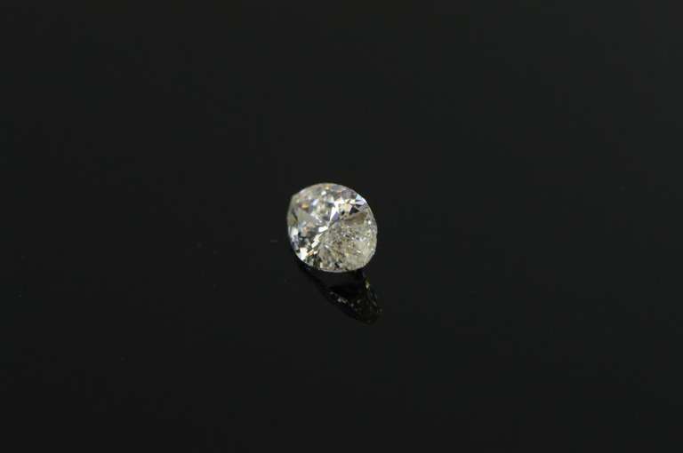 GIA 0.45 Ct Round Brilliant Cut I Color I1 Clarity Diamond