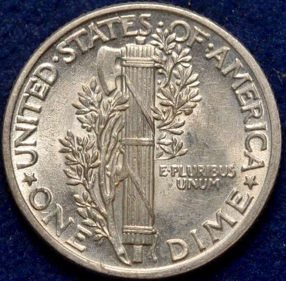 1941 Mercury Dime BU