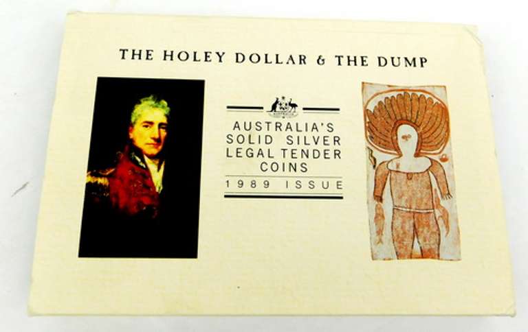 99.9 Sterling Holey Dollar & The Dump Coin Set w/COA