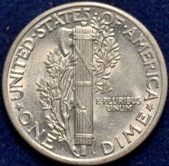 1942 Mercury Dime BU