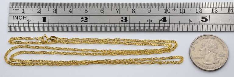Practical 26" 18k Necklace