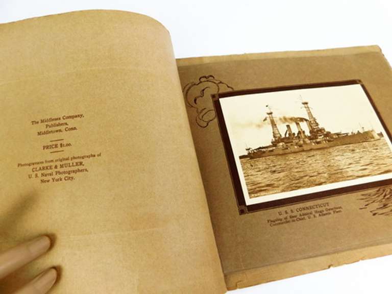 1912 U.S.. Atlantic Fleet Scrapbook, Naval Photos