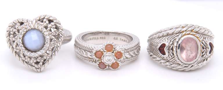 Lot of 3 Judith Ripka Rings