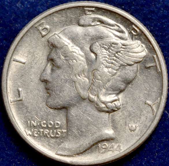 1944 Mercury Dime BU