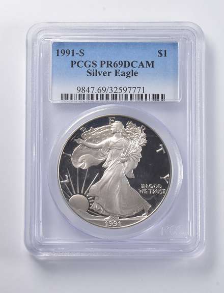 PR69 DCAM 1991-S American Silver Eagle PCGS