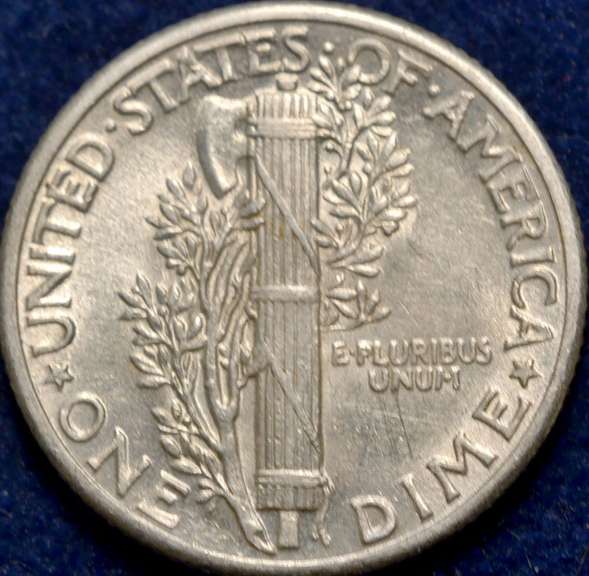 1937 Mercury Dime BU