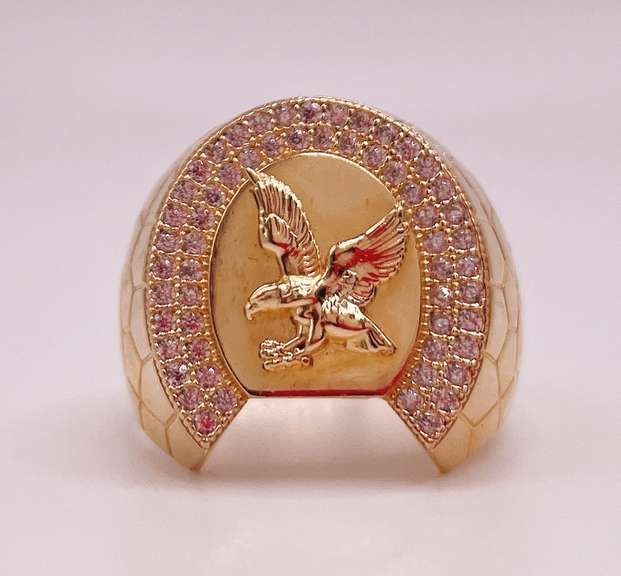 14kt Solid Yellow Gold Men's Ring