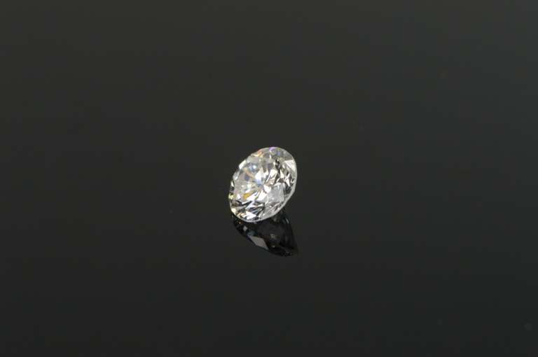 GIA 0.75 Ct Round Brilliant Cut Faint Pink Color I1 Clarity Diamond