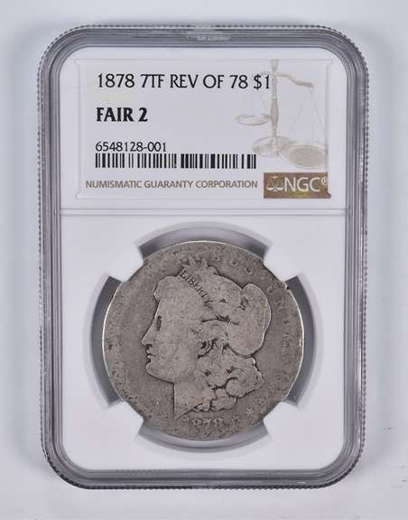 FAIR 2 1878 7TF Rev Of 78 Morgan Silver Dollar NGC