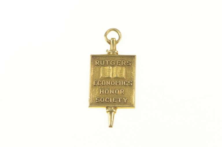 10K Yellow Gold 1950 Rutgers Economic Honors Society Charm/Pendant