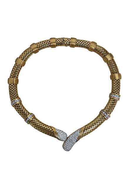 15.65ct.-18K GOLD UNIQUE ESTATE JEWELRY SET