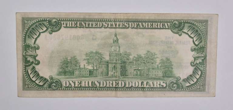 1929 $100 Chicago, IL United States National Currency Note