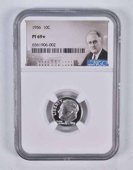 PF69* 1956 Roosevelt Dime NGC