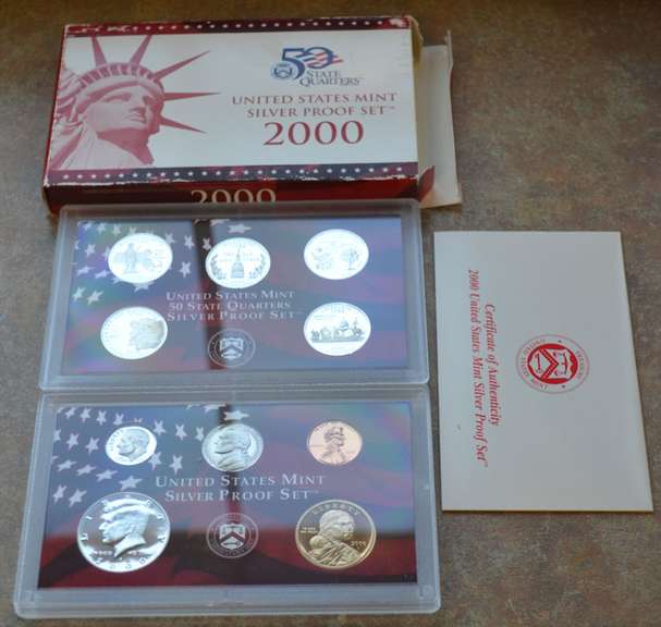 2000 US Silver Proof Set OGP