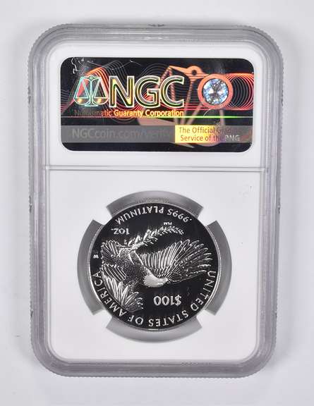 PF70 UCAM 2019-W $100 American Liberty Platinum Eagle ER Everhart NGC