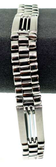 14kt White Gold Rolex Style Band Bracelet