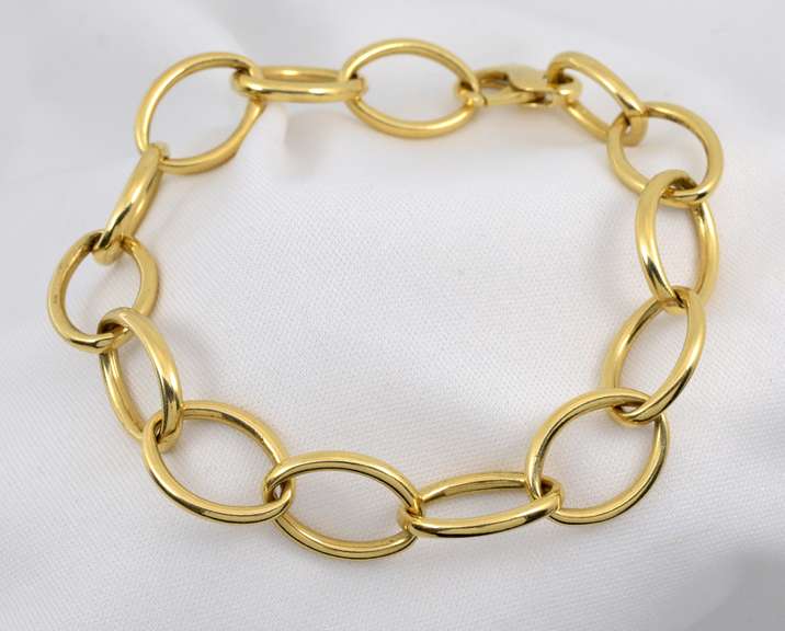 Sturdy Oval Link 14k Bracelet