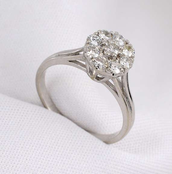 Sparkling Cluster of 9 Diamonds