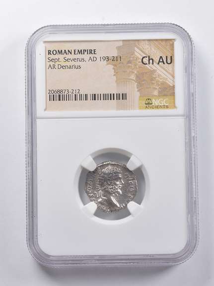 CH AU AD 193-211 Roman Empire AR Denarius Sept. Severus