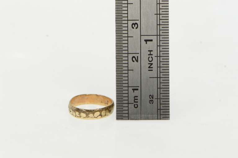 Gold Filled Victorian 3.4mm Patterned Child's Baby Ring
